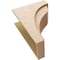 Ekena Millwork 11"W x 22"D x 33"H Classic Helena Rough Cedar Woodgrain TimberThane Corbel, Primed Tan CORUR11X22X33HELRCPR - alternate 3